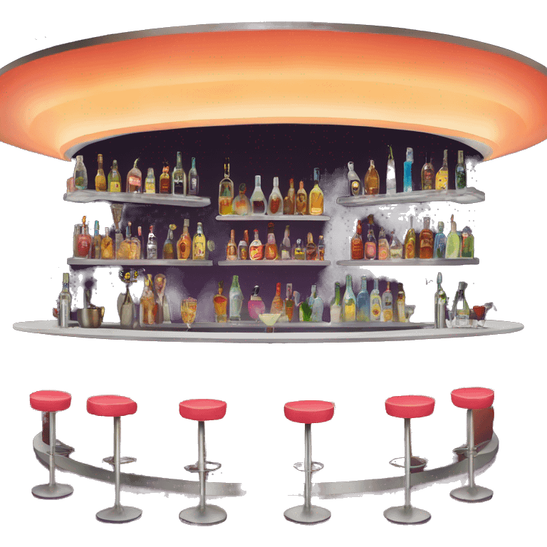 VIP cocktail bar at suset emoji