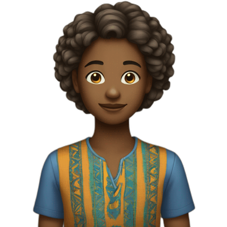 Adolescente africaine  emoji