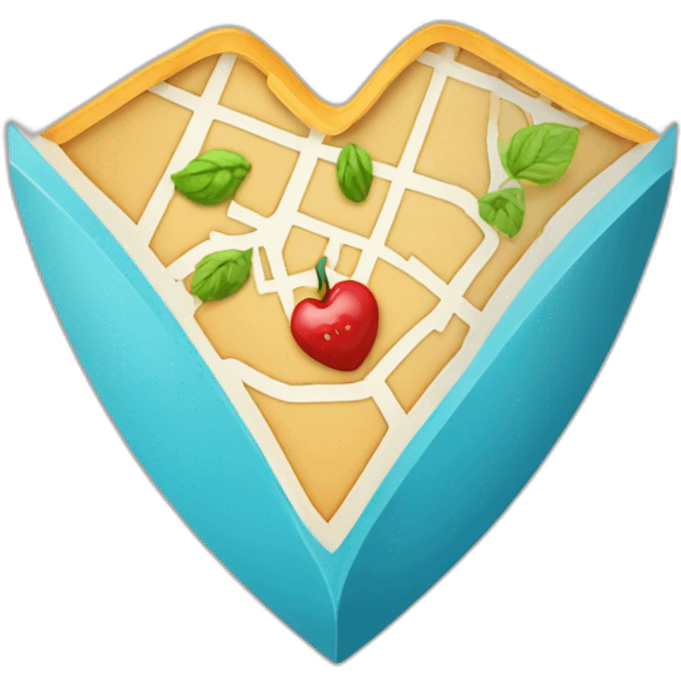 map marker shape, category food, white bg, w h 80% emoji