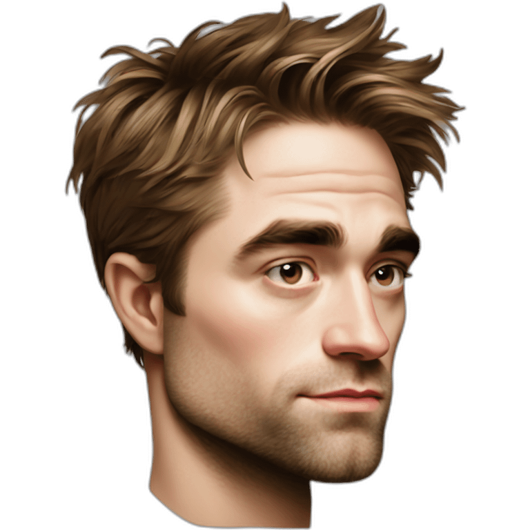 robert-pattinson cartoon wearing tee emoji