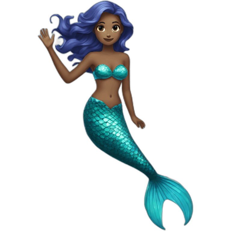 mermaid blue emoji