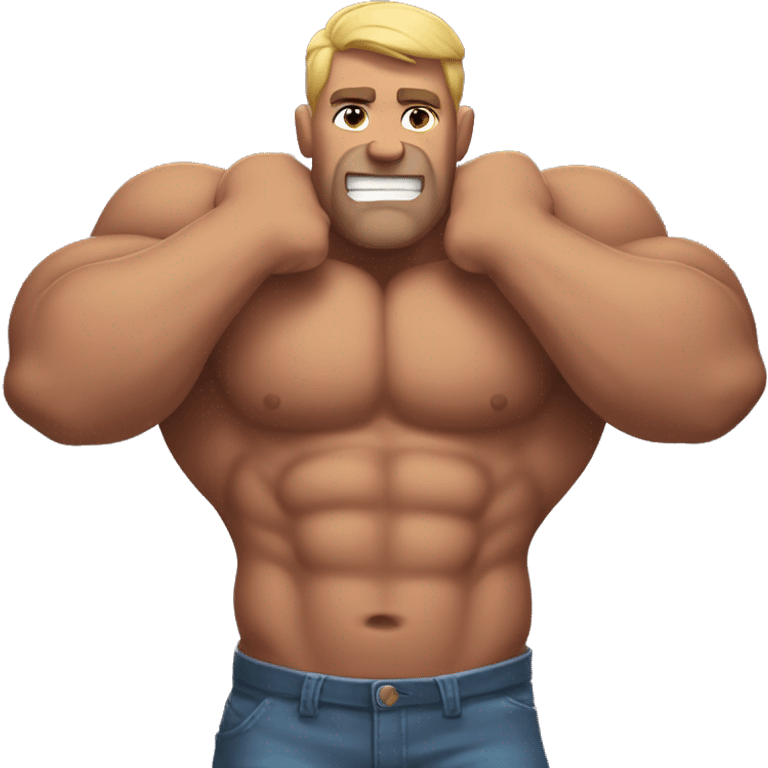 Big muscle boy emoji