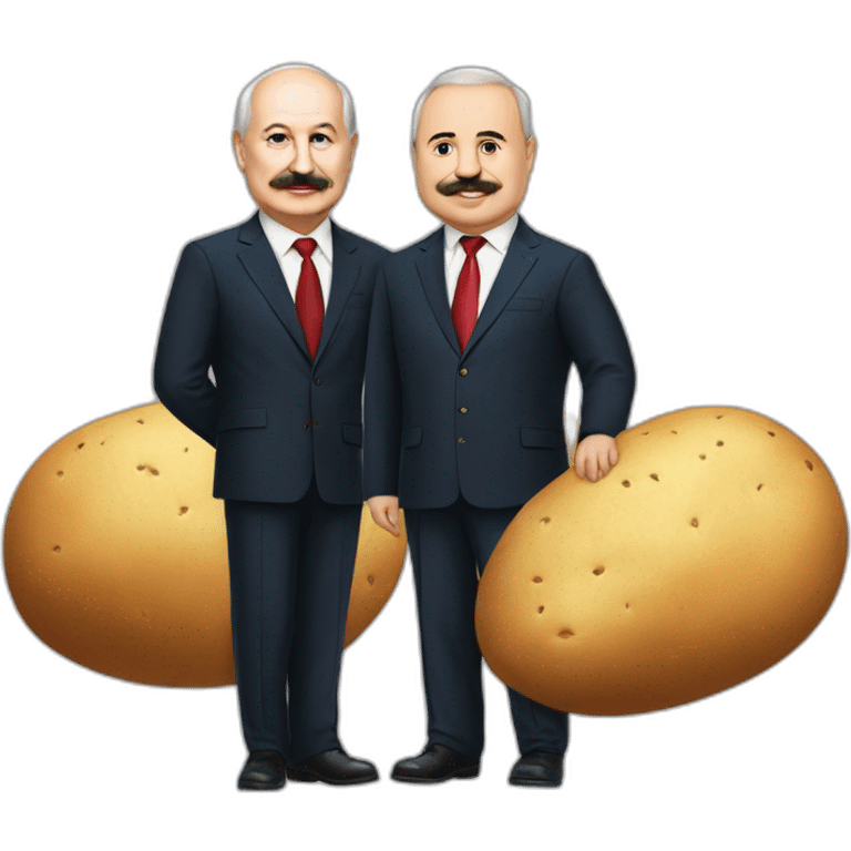 Lukashenko and big potato emoji