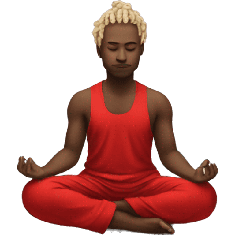 Paytas meditating red beautiful  emoji