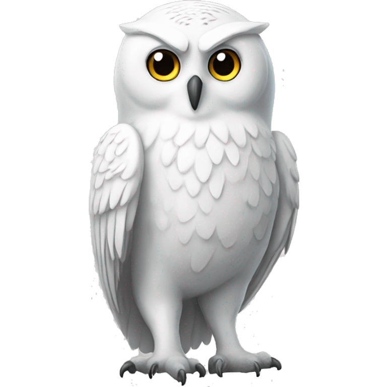 white Owl full height emoji