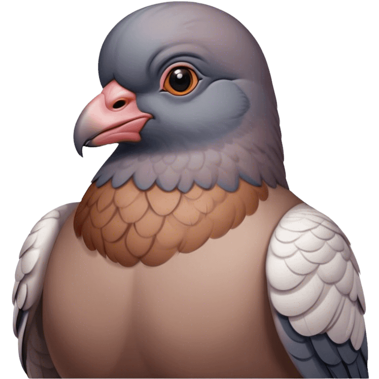 muscle pigeon emoji