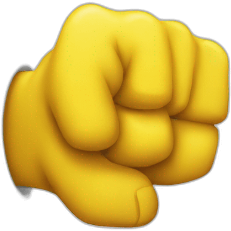 yellow emoji hand fist emoji