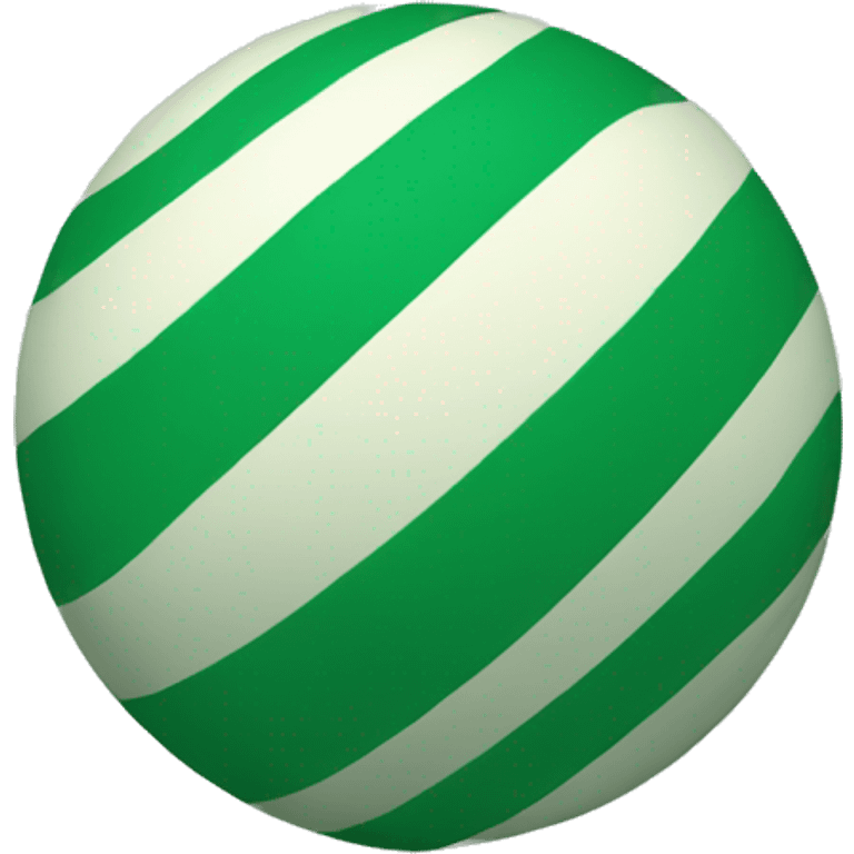 Green striped ball emoji