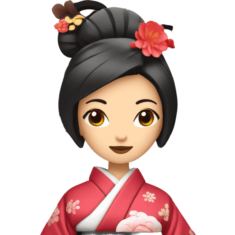 Geisha with kimono emoji