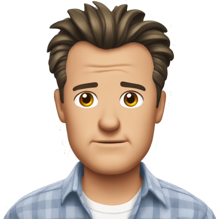 Chandler Bing in a shirt emoji