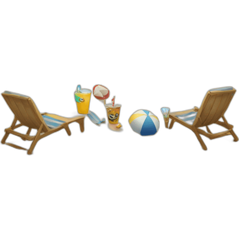 Beach with friends emoji