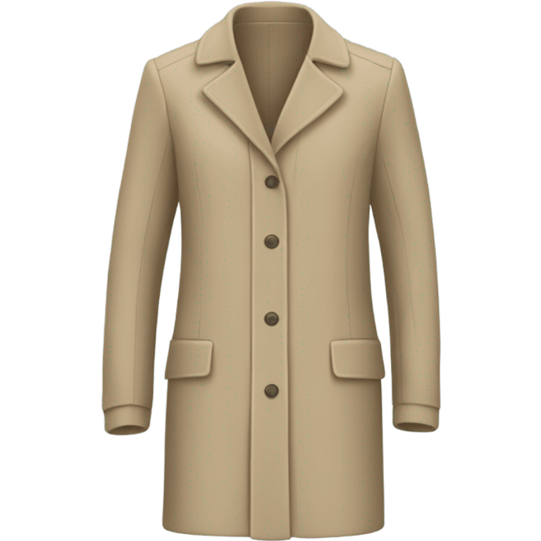 beige coat emoji