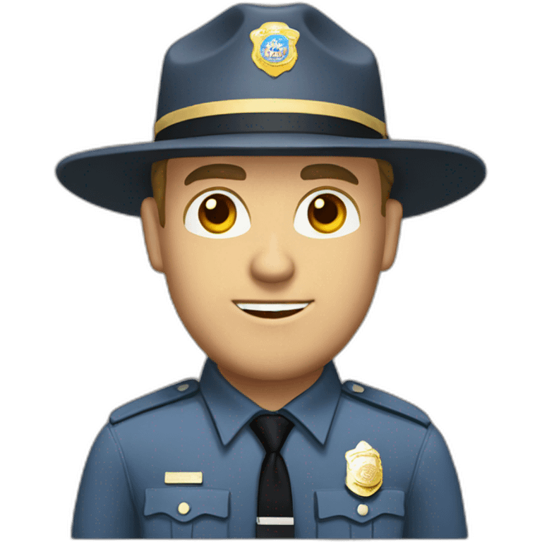 Washington state trooper white man emoji