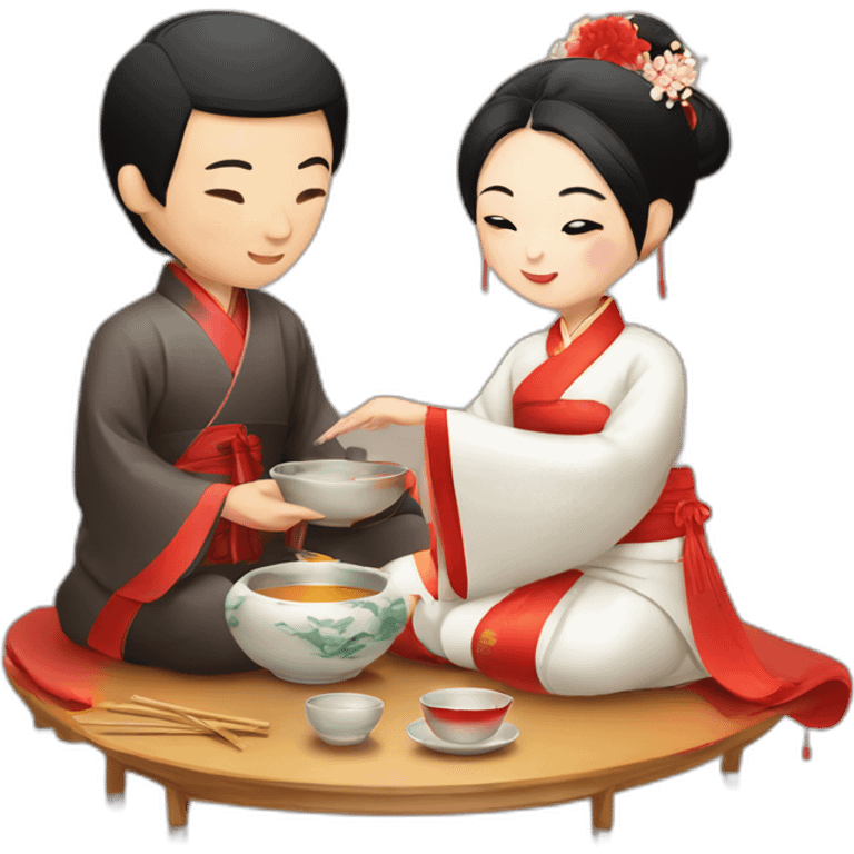 chinese wedding tea ceremony emoji