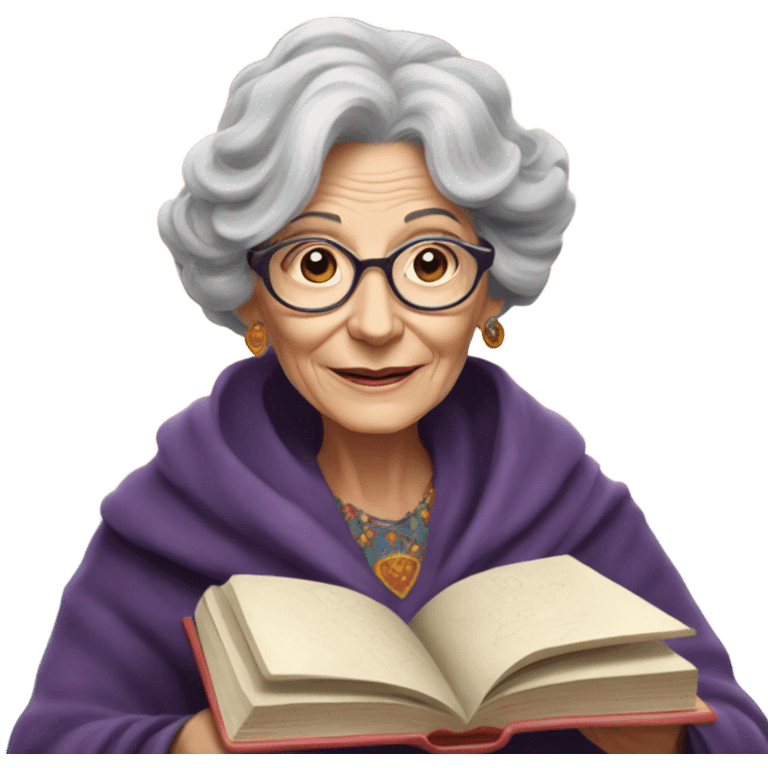 western astologer old lady emoji