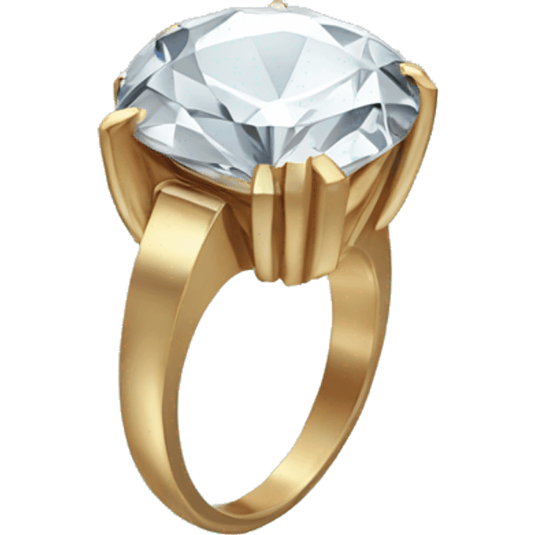 ring with a huge diamond emoji