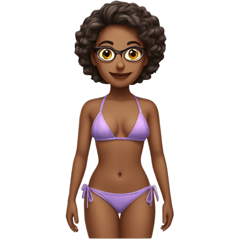 Pretty woman in bikini emoji