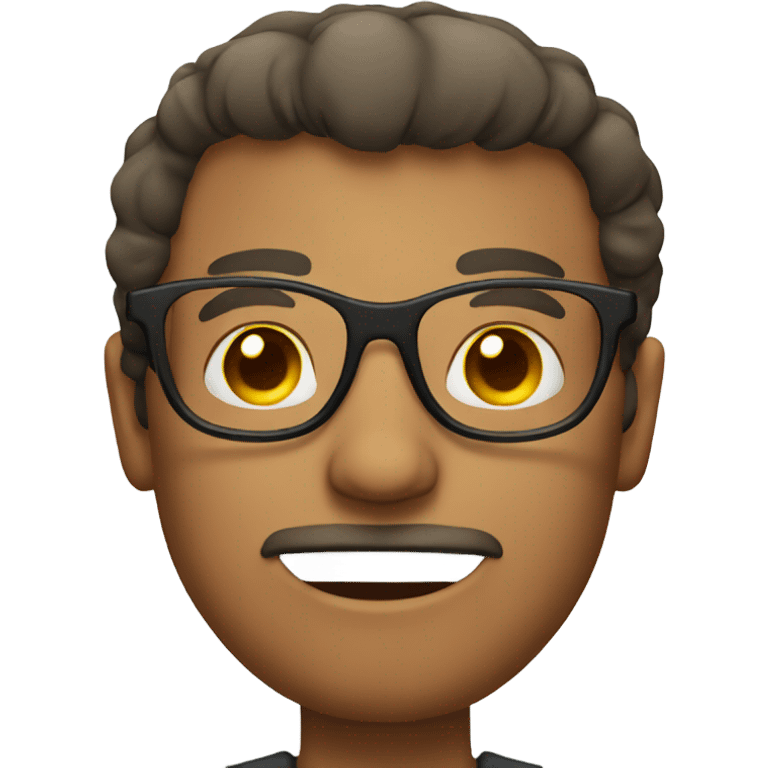 man with glasses emoji