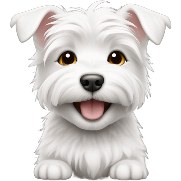 smiling westie puppy emoji