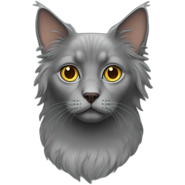 sad nebelung cat emoji