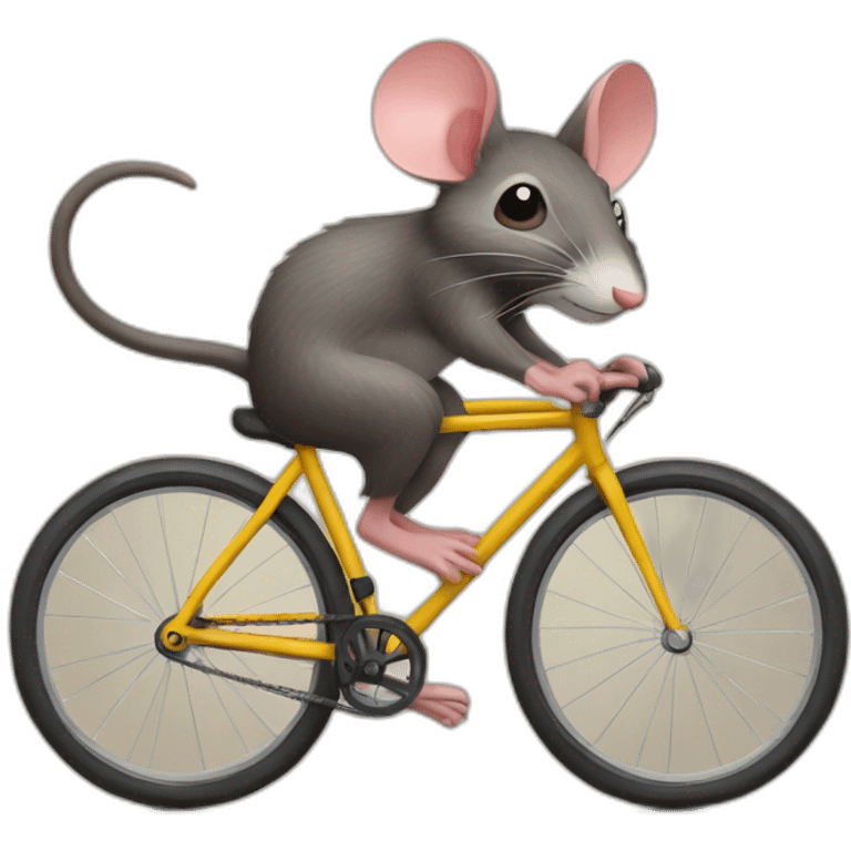 RATÓN EN BICICLETA emoji