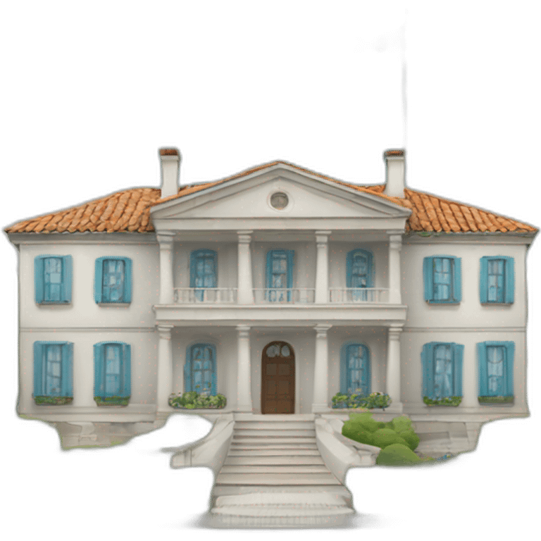 mansion con bandera de argentina emoji