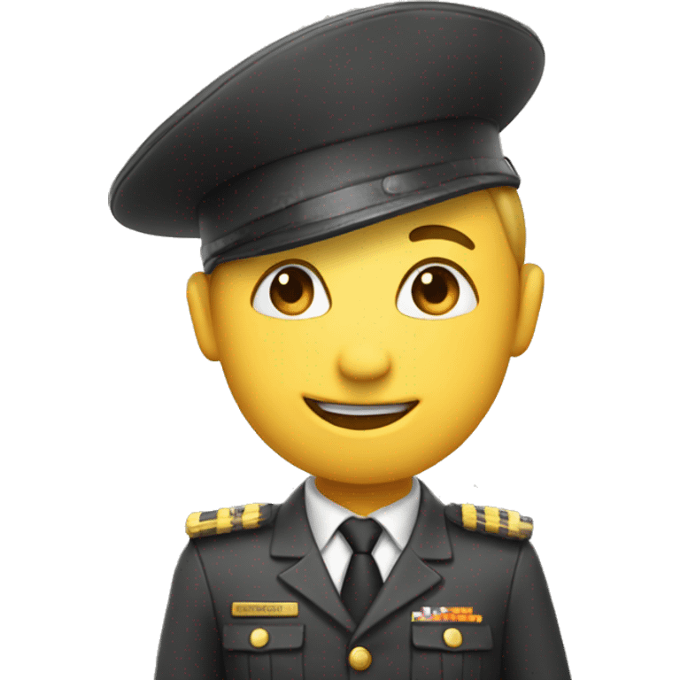 Smiling saluting emoji