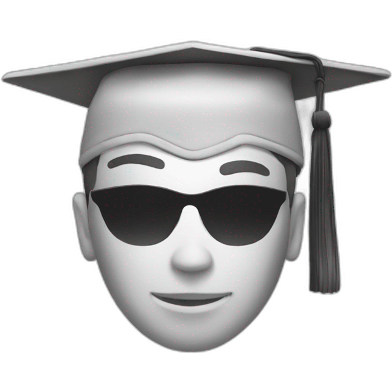 money graduate male emoji