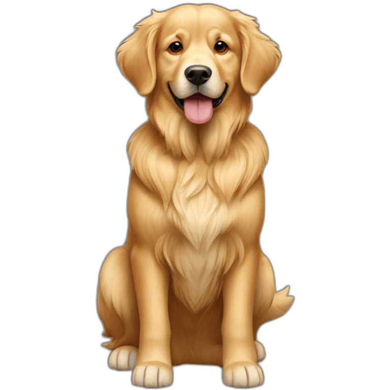 dog golden retriever full body emoji