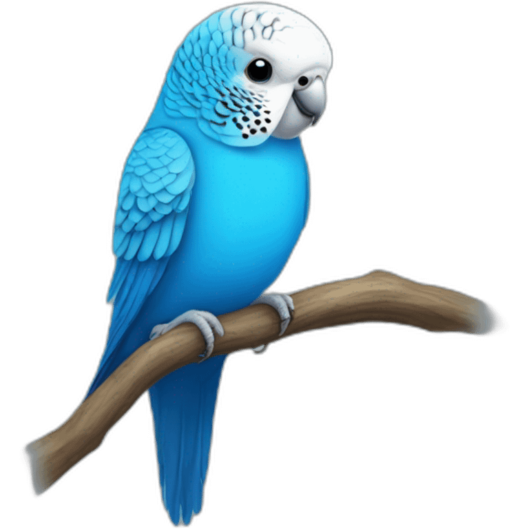 blue girl budgies emoji