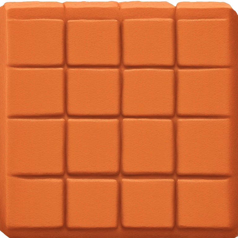 Orange brick emoji