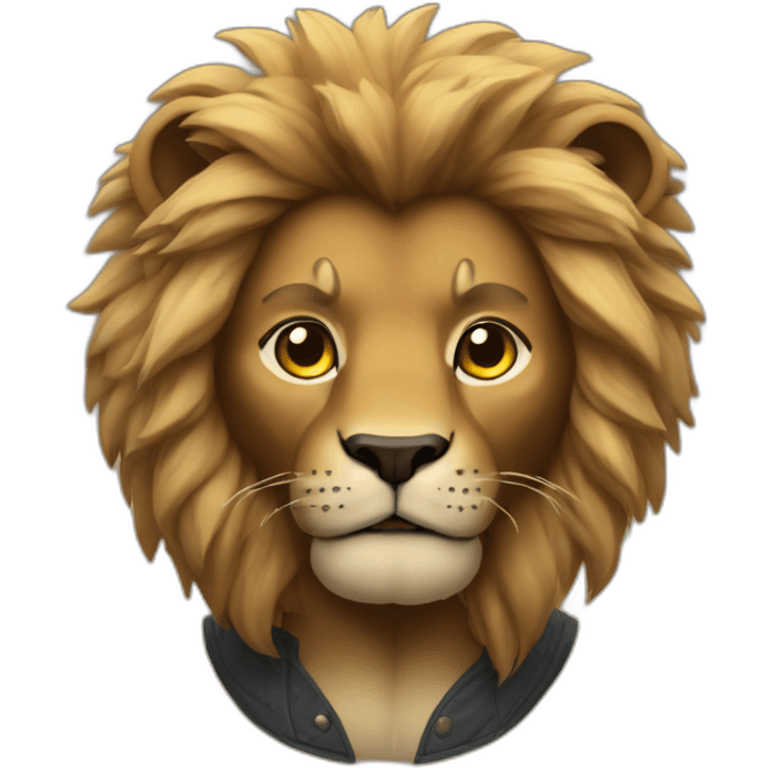 lion man emoji