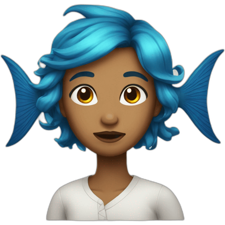 Pisces in the form of the sign of the zodiac emoji