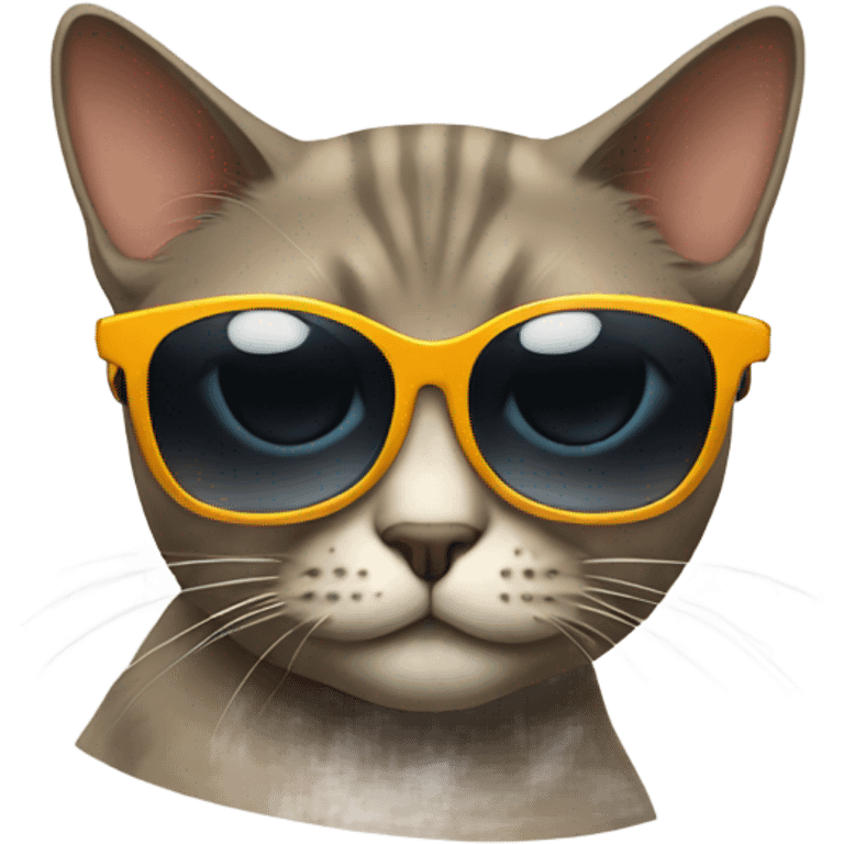 Cat with sunglasses emoji