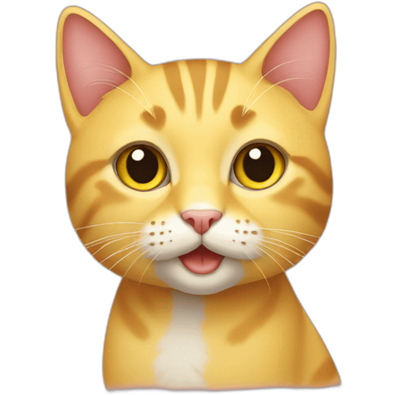 cat yellow emoji