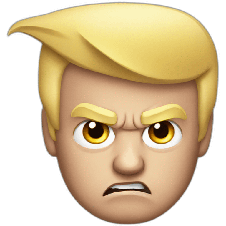 donald trump angry emoji