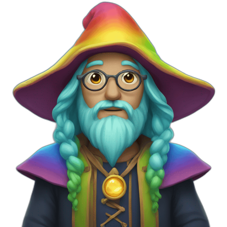 rainbow wizard emoji