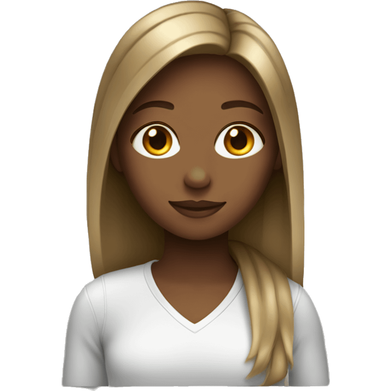 Girl with highlights  emoji