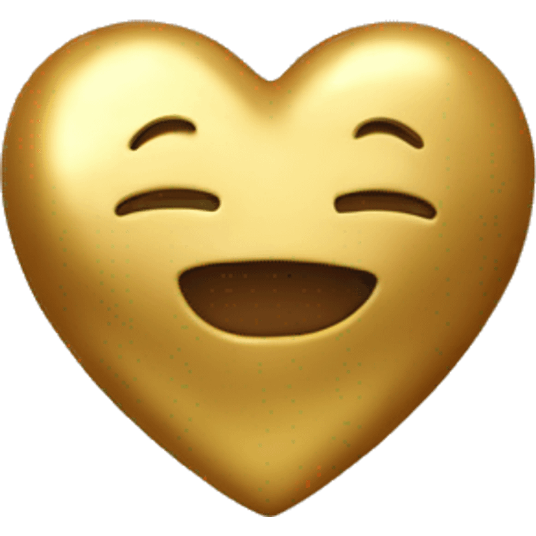 Gold heart saying THANK YOU DAD emoji