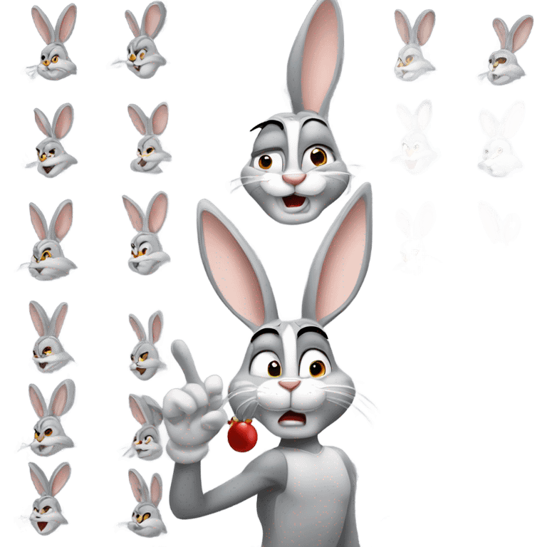 Bugs bunny saying no emoji