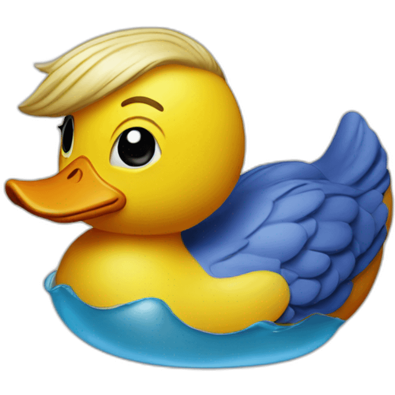 Trump as a rubber ducky emoji