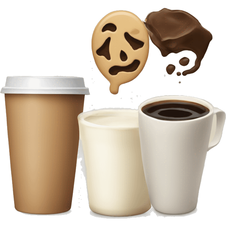 Milk and coffee  emoji