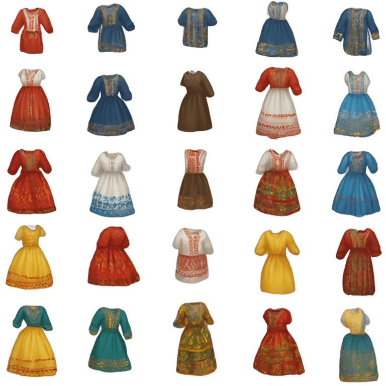 Ukrainian dress emoji