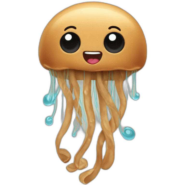 Peanut butter cute jellyfish dance emoji