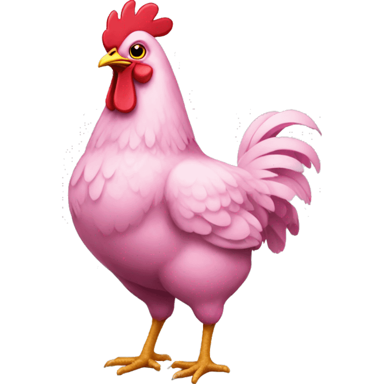 pink chicken  emoji