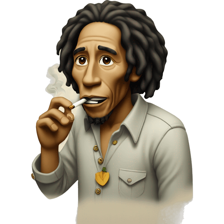 Bob Marley smoking emoji