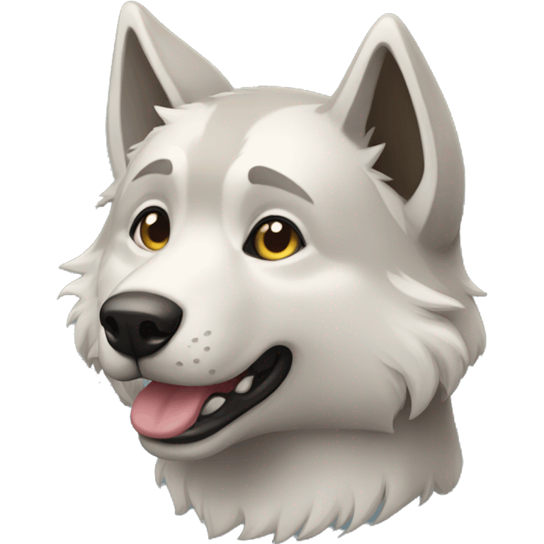 Chien loup emoji