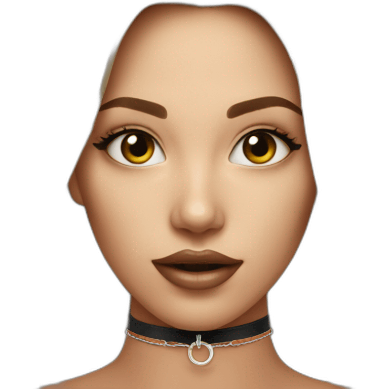 O ring choker  woman emoji