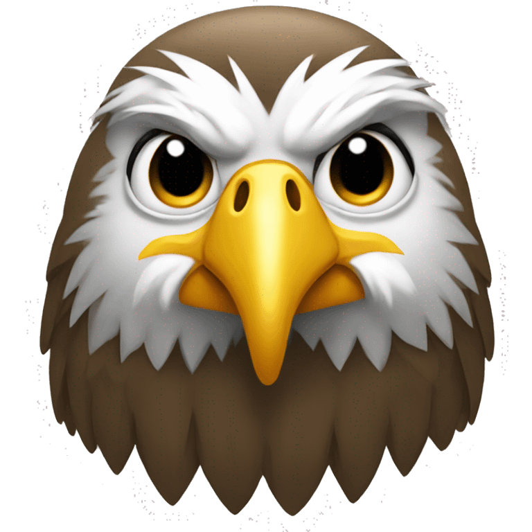 Eagle looking down on rabbit emoji