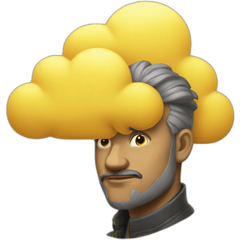 Yellow cloud emoji